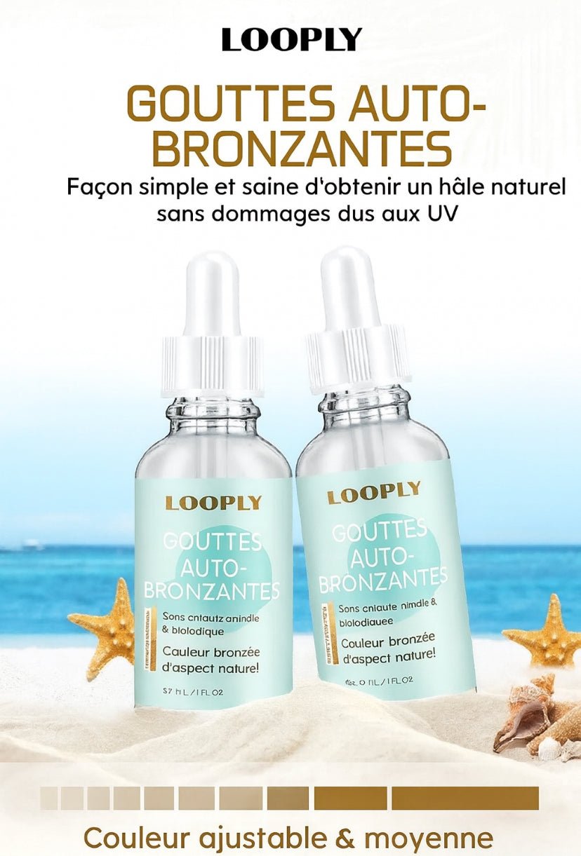 Gouttes autobronzantes pour le corps 30 ml - LooPly